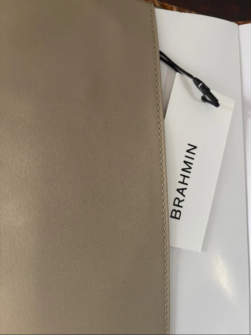 Brahmin Honey Brown Leather Melbourne Journal – Luxury Notebook NWT